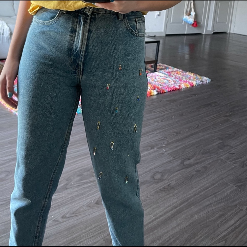 ZARA denim mom jeans